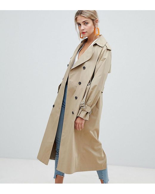 New Look Natural Oversized Trench Trench Coat