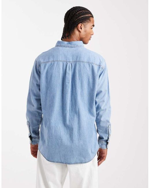 Camisa Vaquera De Jack & Jones de hombre de color Blue