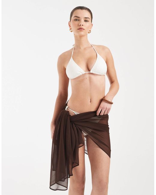 Aray Brown Tie Sarong