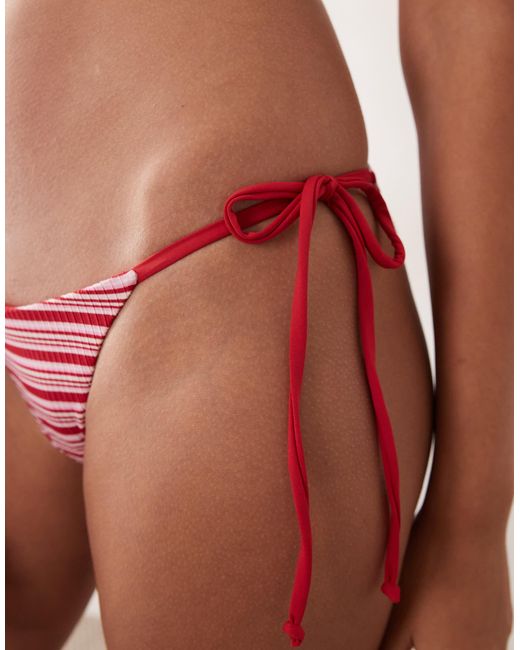 Cotton On Red Triangle Bikini Set