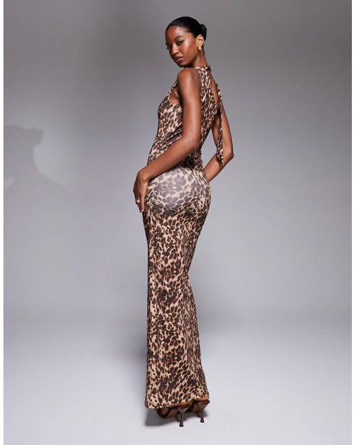 Robe New Look Imprimé Léopard Noir Et Gris - Coupe Bodycon - Neuve Avec étiquettes - Taille à Préciser