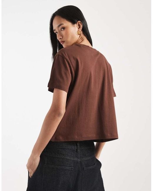 New Look Brown Boxy Tee