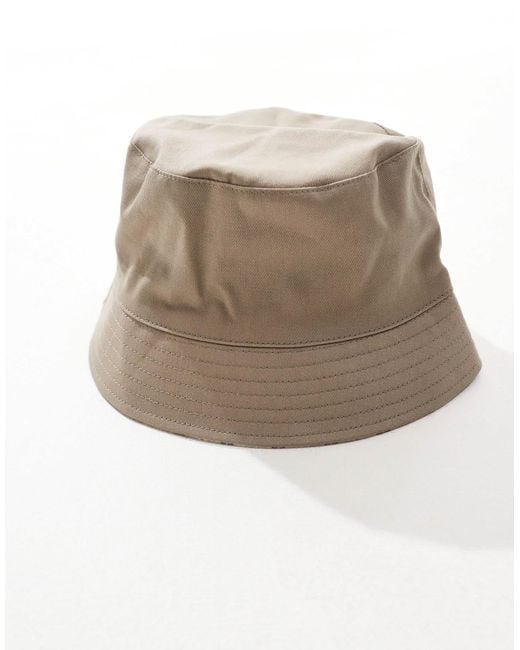 ASOS Brown Bucket Hat With Stripe for men