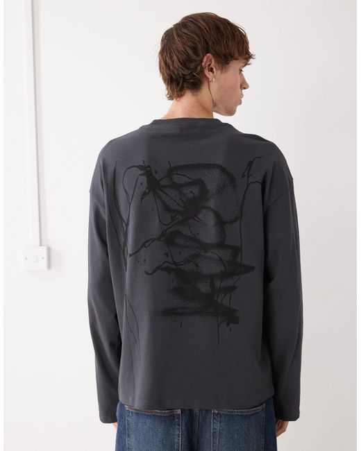 Weekday – great – kastiges t-shirt in Blue für Herren