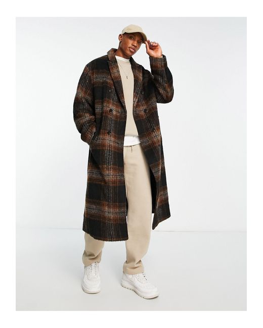 Manteau oversize à 2025 carreaux