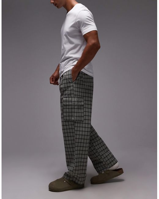Gramicci Gray Swell Loose Fit Cargo Trousers for men