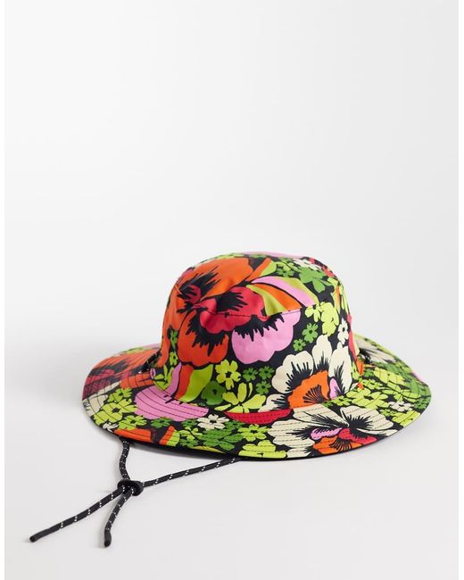Rip Curl Blue Rip Curl X Farm Rio Reversible Bucket Hat