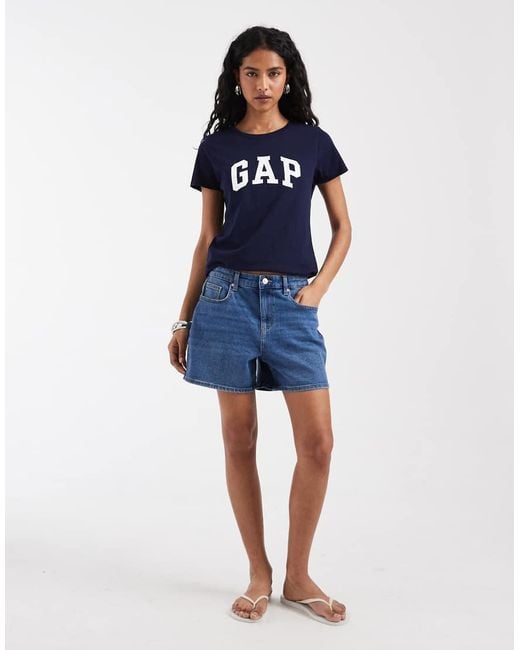 ONLY Blue Denim Shorts With Stretch