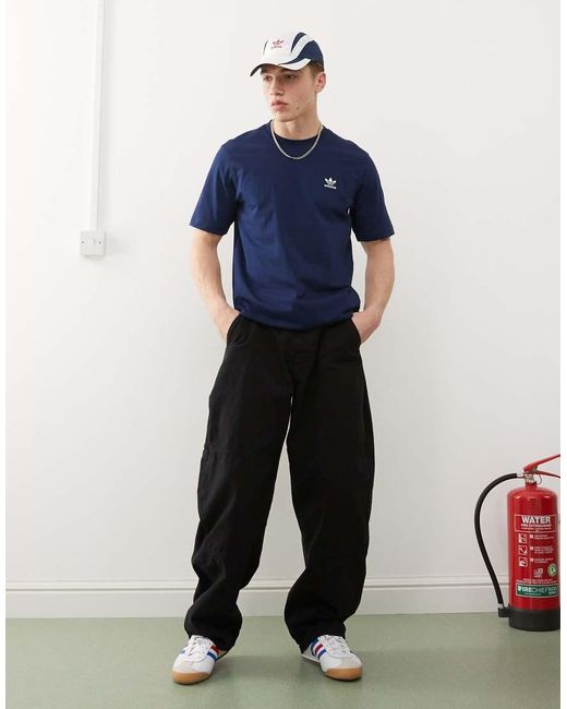 Adidas Originals Blue Trefoil Essentials T-shirt for men