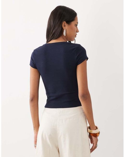 New Look Blue Baby Tee