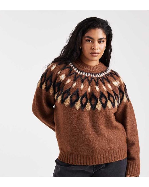 ASOS Asos Design Curve in het Brown