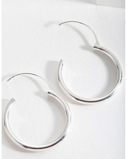 Orecchini A Cerchio di Lovisa in White