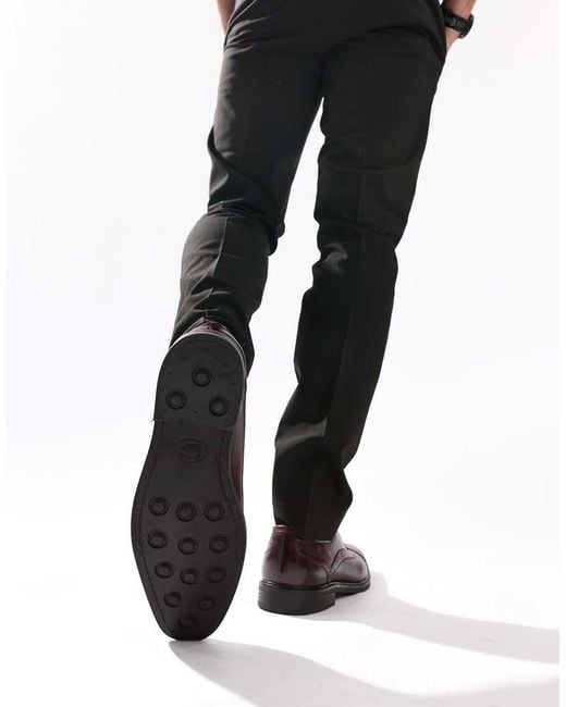 Base London Brown Ascot Toe Cap Oxford Shoe for men