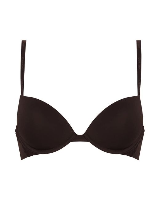Calvin Klein Black Push-Up Plunge Bra