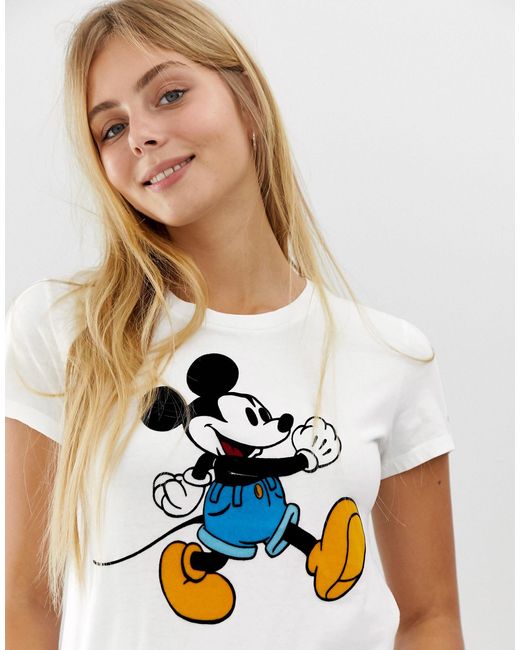 Levi's X Mickey Mouse Batwing T-shirt in White | Lyst UK