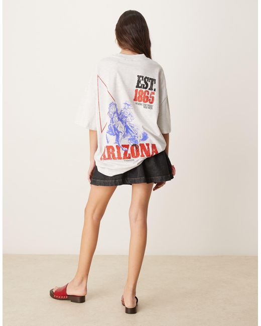 ASOS White Oversized T-shirt With Arizona Rodeo Graphic