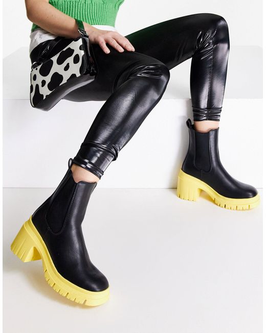 asos region leather mid heel boots