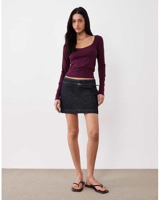 Cotton On Red Hold Me Long Sleeve Top