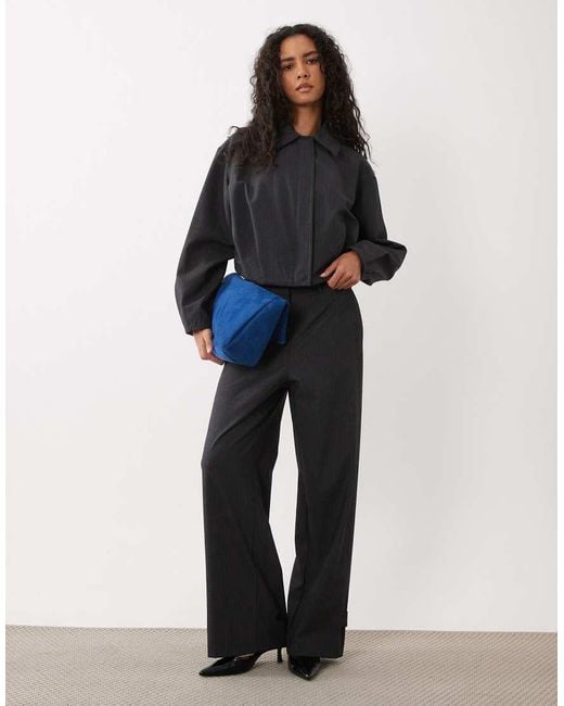 Mango Black Souffle Harrington Jacket Co-Ord