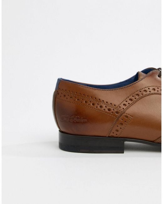 Ted Baker Ollivur Brogue Shoes in Brown for Men Lyst