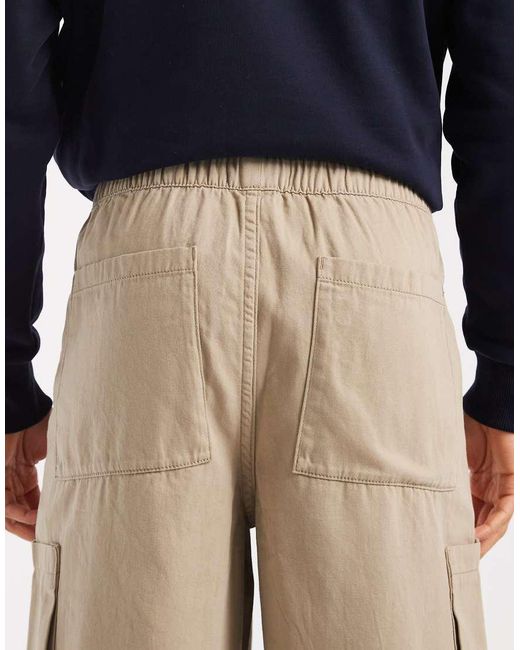 ASOS Blue Loose Pull On Cargos for men