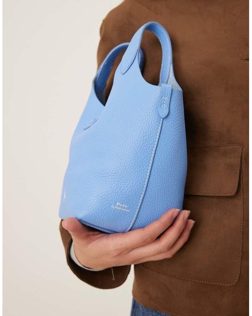 Polo Ralph Lauren Blue Polo Play 100% Leather Bag