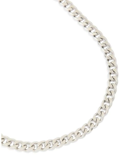Lovisa White Waterproof Stainless Steel Small Miami Cuban Necklace for men