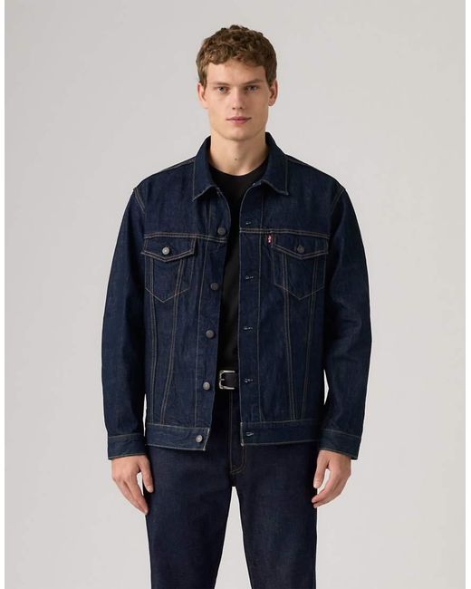 Levi's Blue Relaxed Fit Trucker Jean Jacket for men