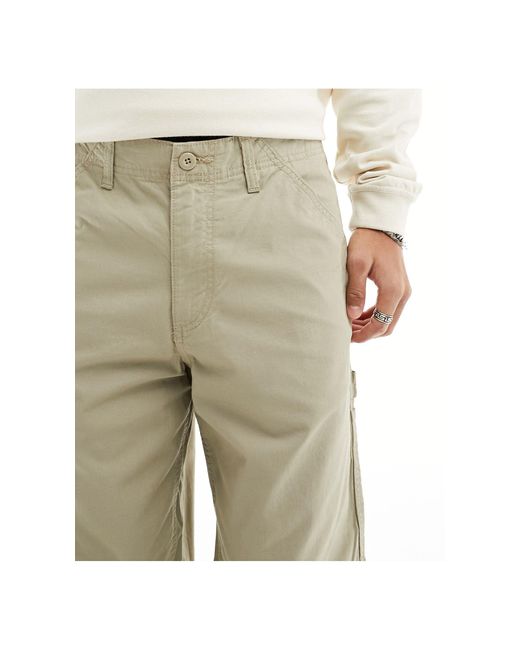 Jack & Jones White Wide Fit Carpenter Pants for men