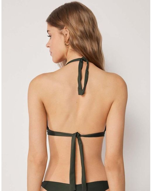 Calzedonia Green Fuller Bust Triangle Bikini Top Premium Sculpt