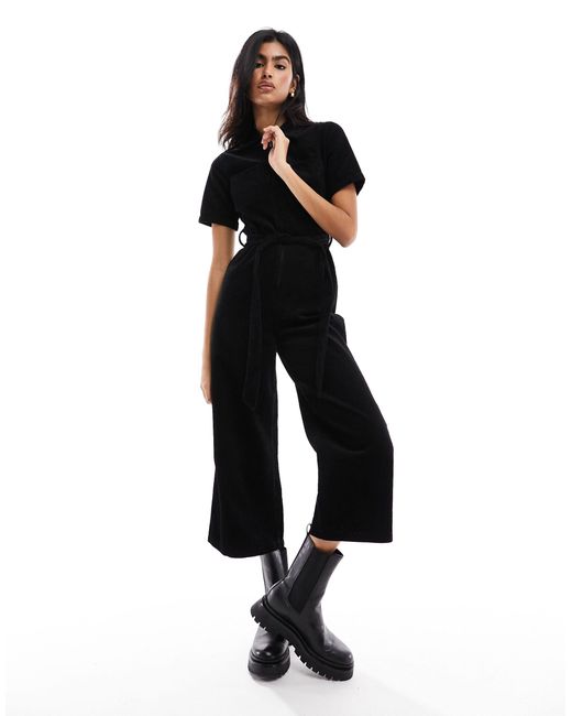 New Look Black – cord-jumpsuit