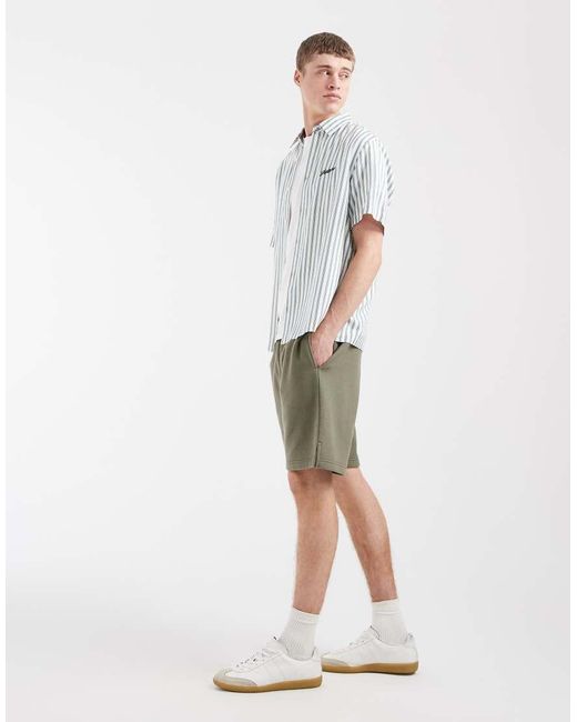 ASOS Green Oversized Pique Jersey Short Co-ord for men