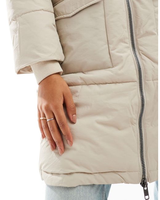 Object White – langer steppjacke