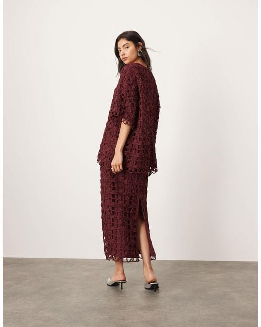 ASOS Red – gerade geschnittener midirock