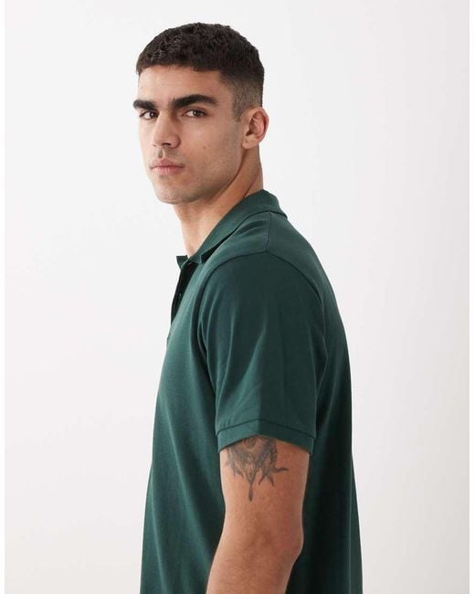 ASOS Green Essentials Regular Fit Polo for men