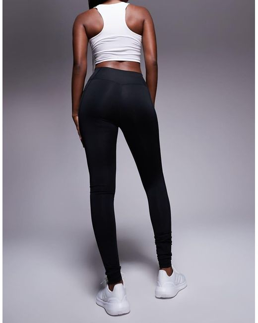 Adidas Originals Blue Adidas Training Essentials leggings With Phone Pocket