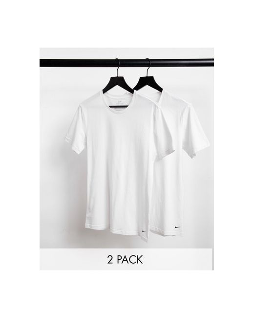 Nike 2 Pack Base Layer T-shirts in White for Men | Lyst Australia