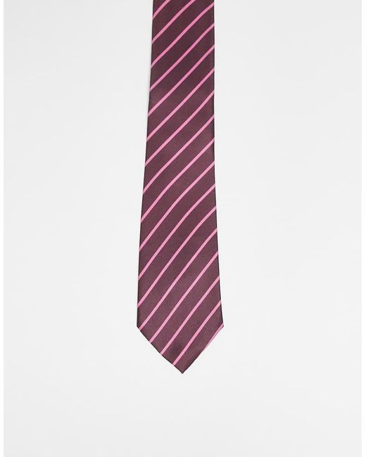 Corbata A Rayas De ASOS de color Purple