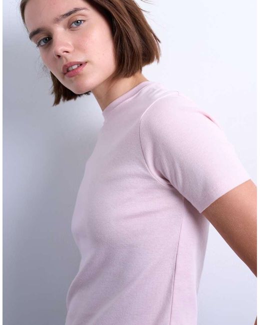 TOPSHOP White Shrunken Everyday Tee