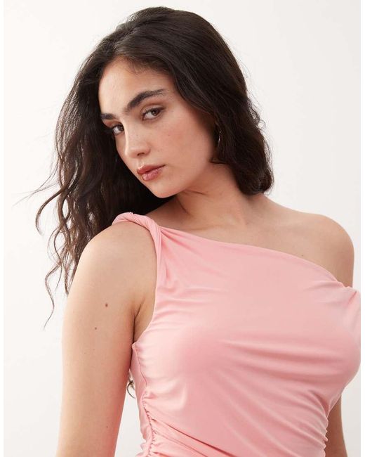 Collusion Pink Twisted Strap Top