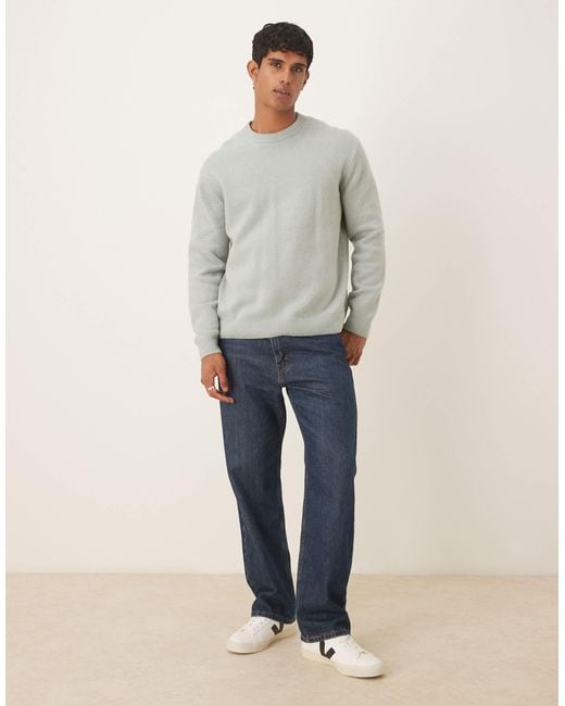 ARKET Gray Supersoft Crew Neck Knitted Jumper for men