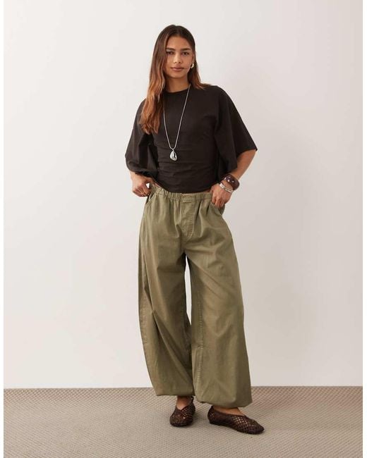 ASOS Brown Short Sleeve Top