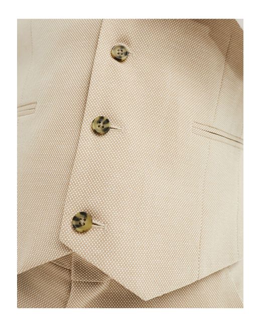 ASOS White Wedding Slim Suit Waistcoat for men