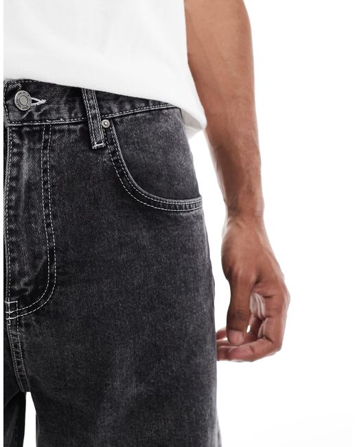 ASOS White Longer Length Denim Jort for men