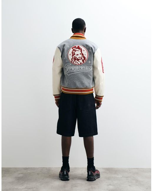 ICECREAM Varsity Jack in het Gray voor heren