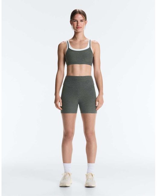 Oysho Blue Comfortlux High-Rise 10Cm Hot Pants