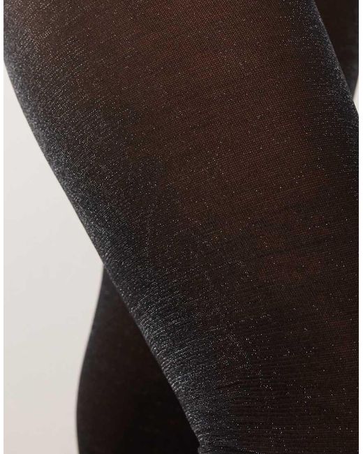 Collant Neri Opachi Con Shimmer di Pretty Polly in Black