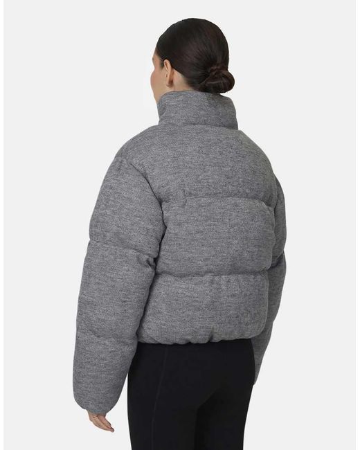 Good For Nothing Gray Knitted Padded Jacket