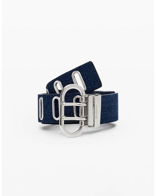 Desigual Blue Reversible Belt