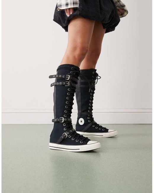 Converse Black Chuck Taylor All Star Knee High Trainers